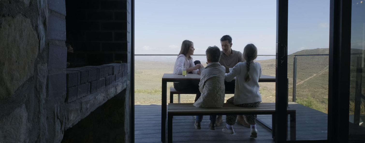 Eco Family inside Cabin